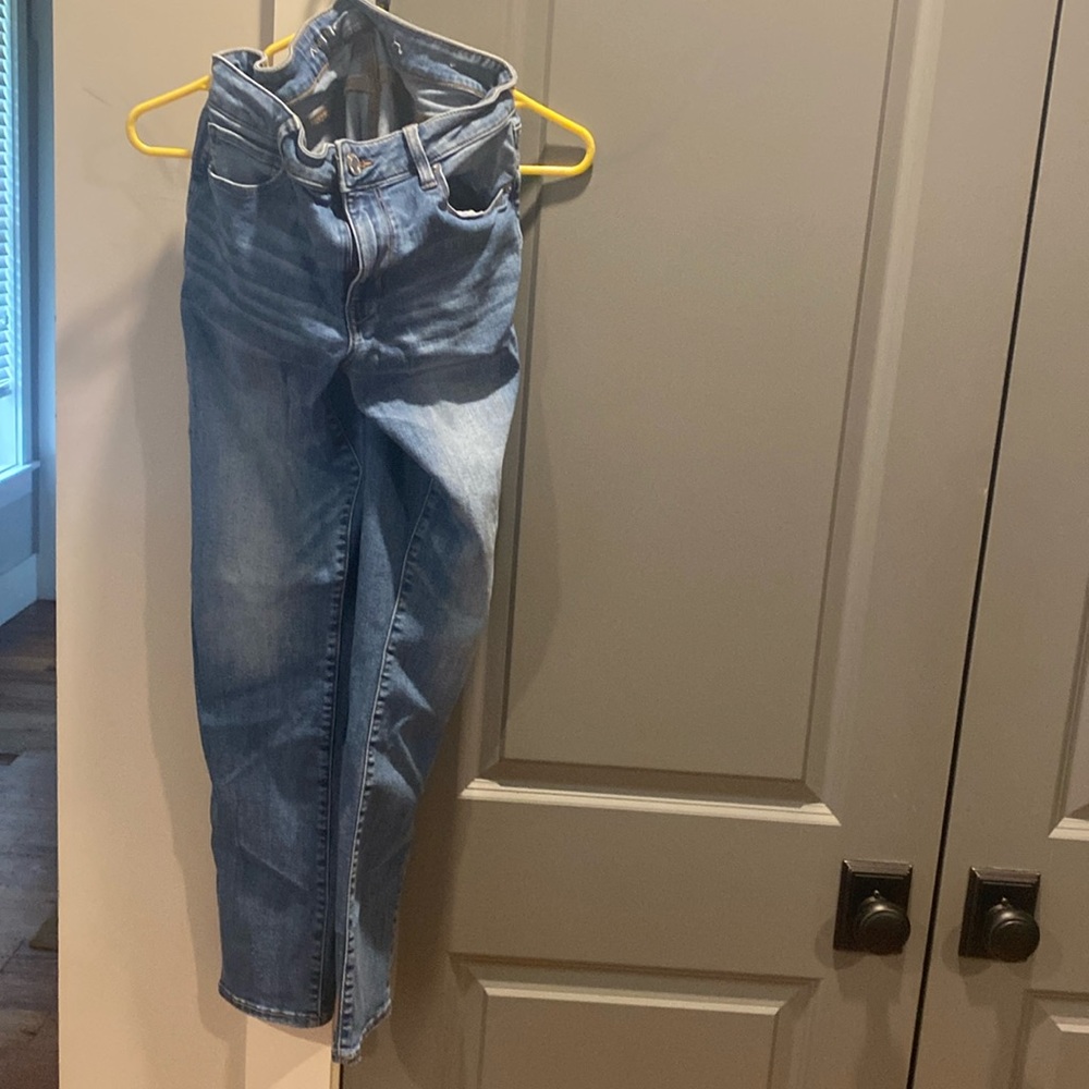 American Eagle Super Stretch skinny jeans.